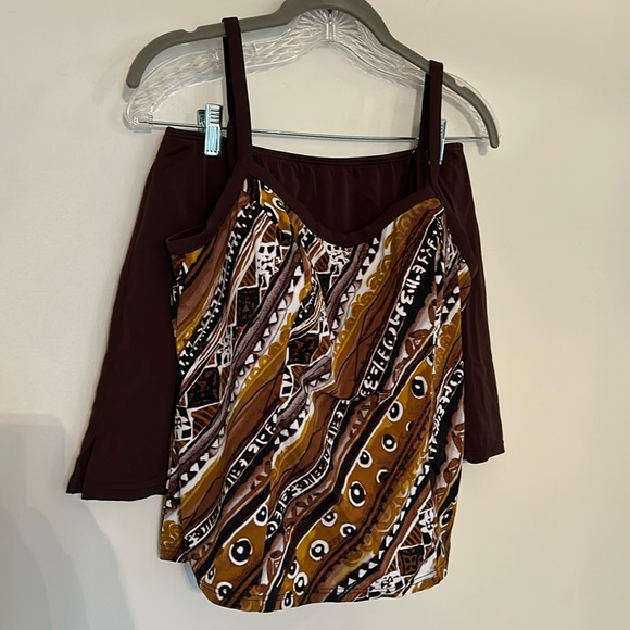 NWOT It Figures! Brown Skortini Set - Picture 1 of 10